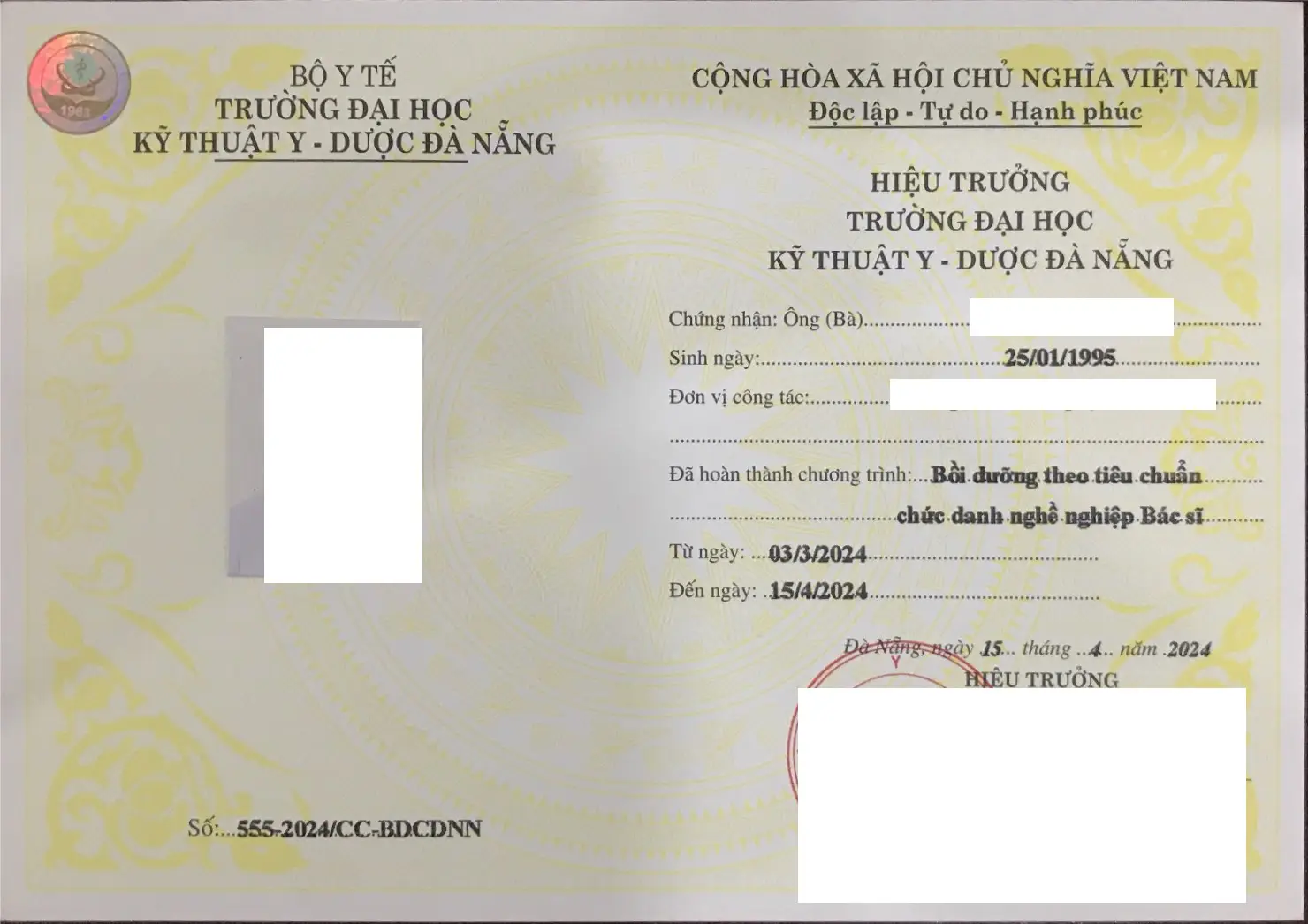 Chức danh Y Tế
